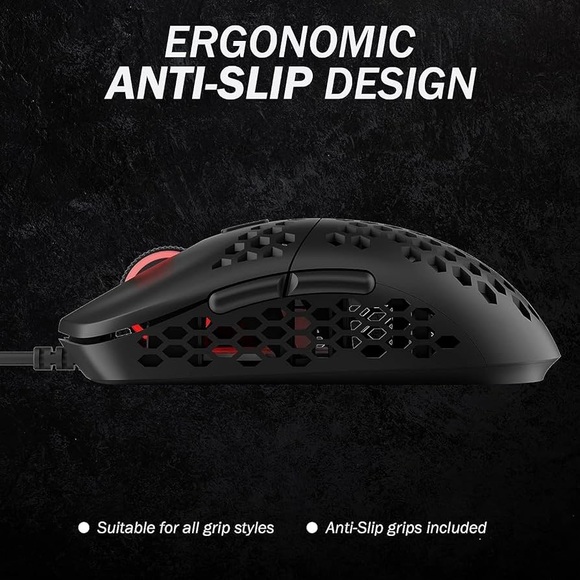 HK Gaming Mira M Ultra Lightweight RGB Gaming Mouse | Honeycomb Shell..(NWT)blck - Picture 7 of 7